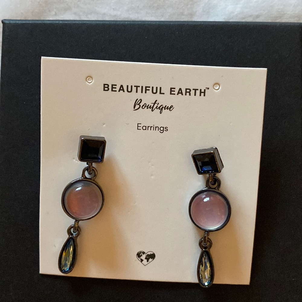 Geometric drop earrings